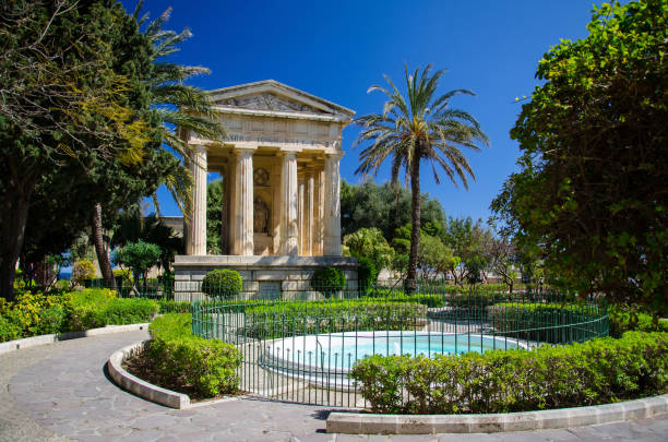 Monument to Alexander Ball in the Lower Barrakka Gardens, Valletta, Malta